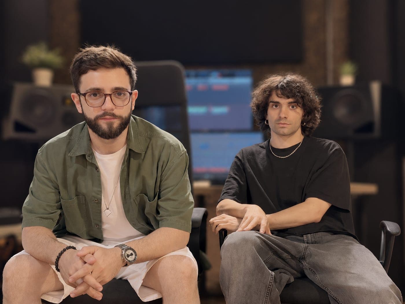 Marco La Testa i Jano Montano a l'estudi