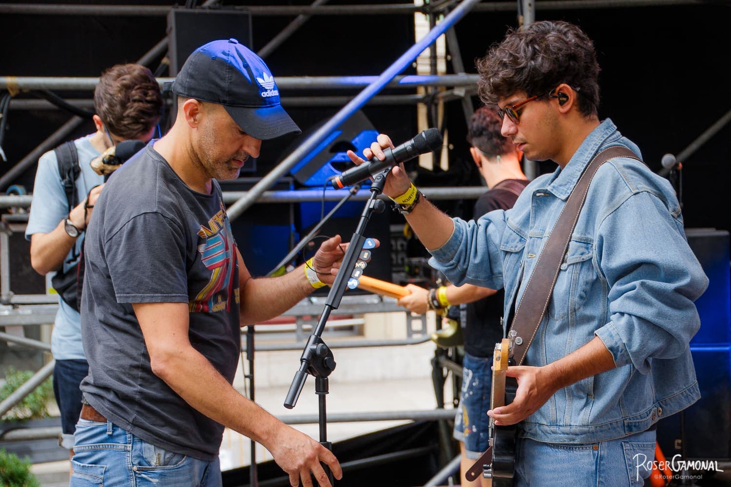 Backline en escenario